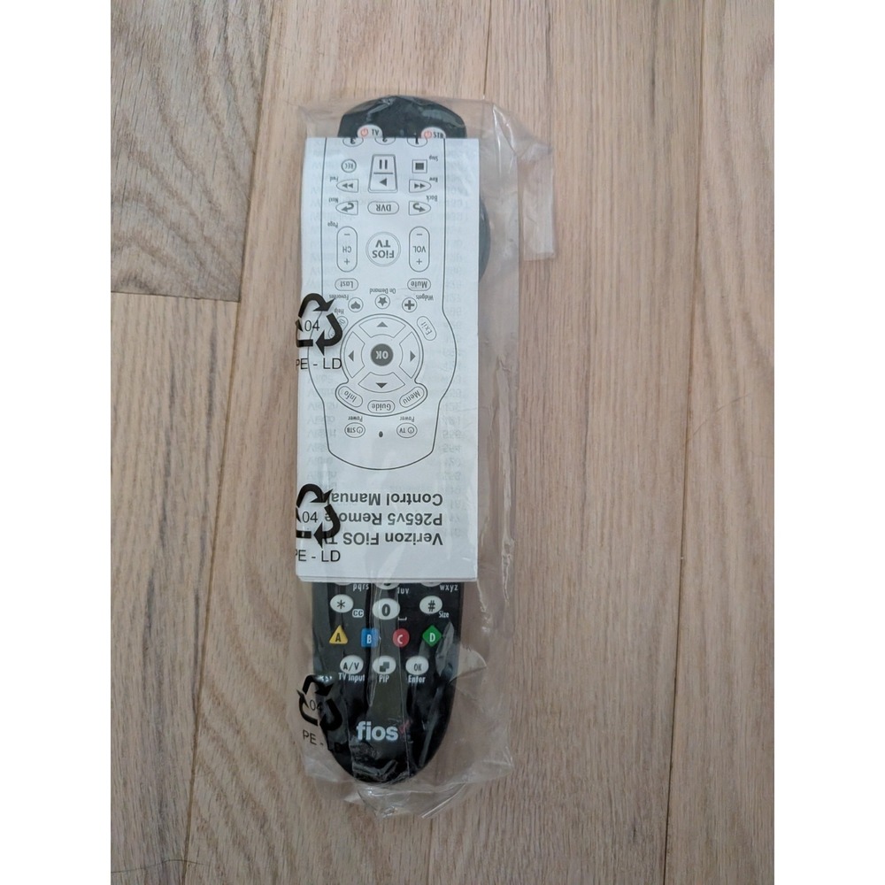 Verizon FiOS VZ P265v5 RC Replacement TV Remote Control, NEW